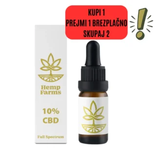 Olje CBD Hemp Farms 10% 10ml. Full Spectrum