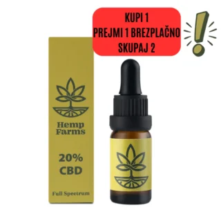 Olje CBD Hemp Farms 20% 10ml. Full Spectrum