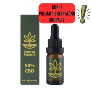 Olje CBD Hemp Farms 50% 10ml. Full Spectrum