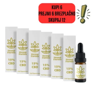 CBD Olje Full Spectrum – Super Combo 6 x 15% (9000mg)
