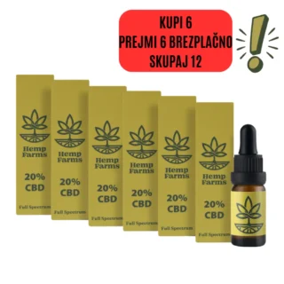 CBD Olje Full Spectrum – Super Combo 6 x 20% (12000mg)