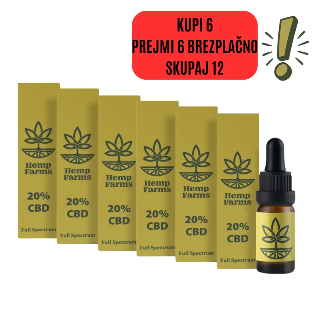 CBD Olje Full Spectrum – Super Combo 6 x 20% (12000mg)