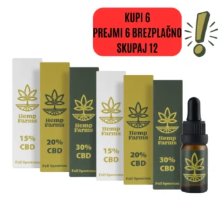 CBD Olje Super Combo – (2 x 15%) + (2 x 20%) + (2 x 30%)