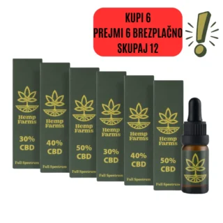 CBD Olje Super Combo – (2 x 30%) + (2 x 40%) + (2 x 50%)