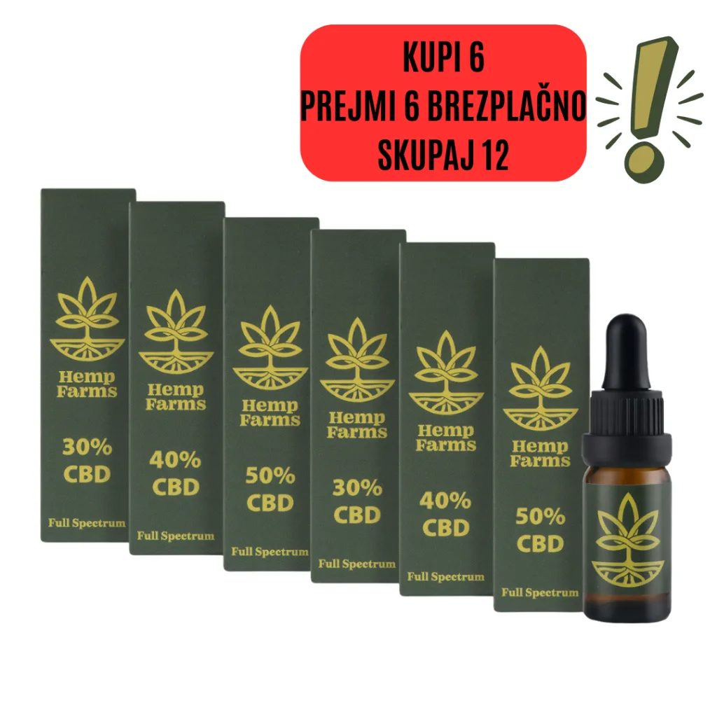 CBD Olje Super Combo – (2 x 30%) + (2 x 40%) + (2 x 50%)